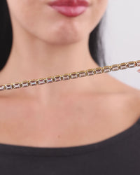 Helene Emerald Cut Tennis Necklace