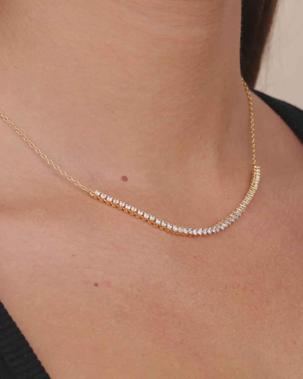 Perdita Brilliant Cut CZ Necklace