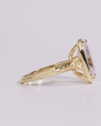 Sterling Silver Elongated Cushion Cocktail Ring
