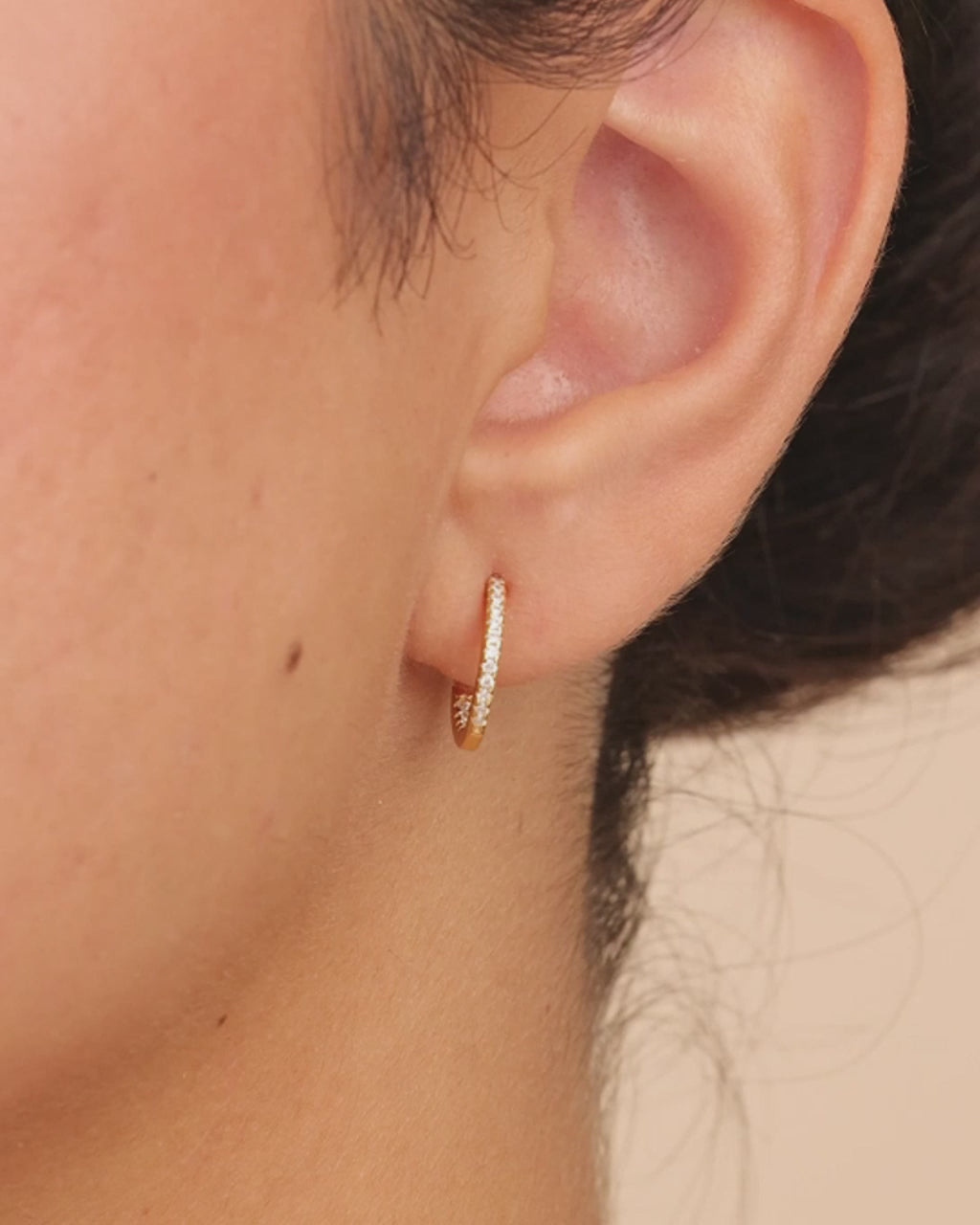 Sterling Silver Lilia CZ Infinity Hoops