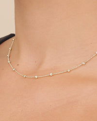Rumor Stationed CZ Necklace