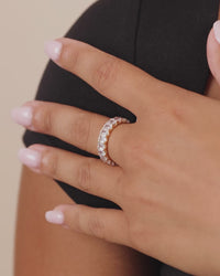 Sterling Silver Rio Baguette CZ Ring