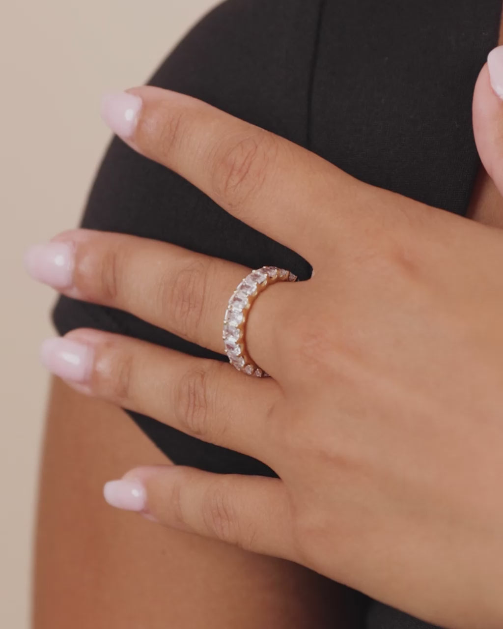 Sterling Silver Rio Baguette CZ Ring