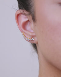 Sterling Silver Brilliant Round CZ Crawlers