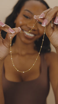 Rumor Stationed CZ Necklace