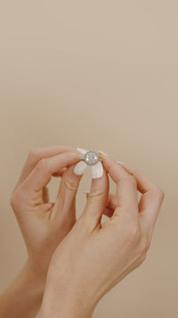 Sterling Silver Casey CZ Circle Ring