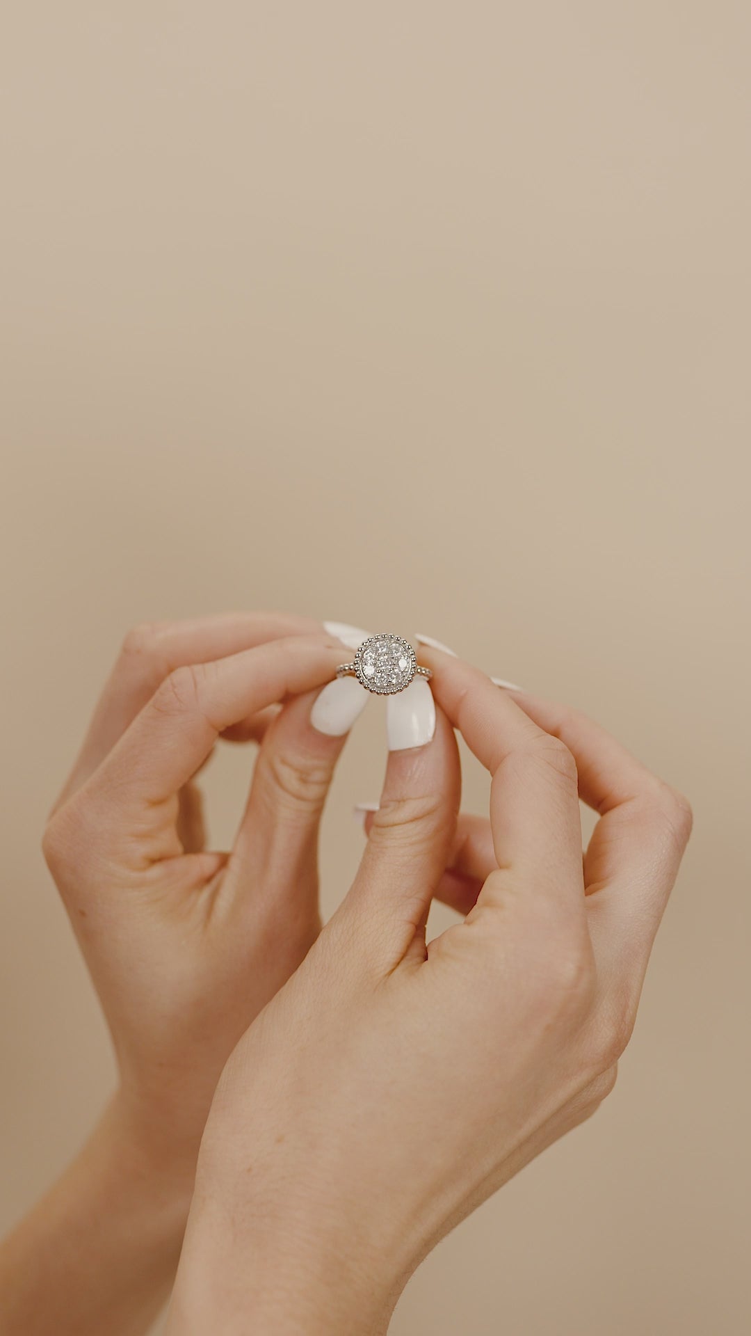 Sterling Silver Casey CZ Circle Ring