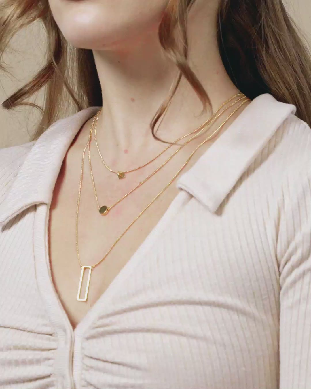 Geometric Multi Layer Necklace