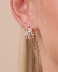 Yasmina CZ Hoop Earrings