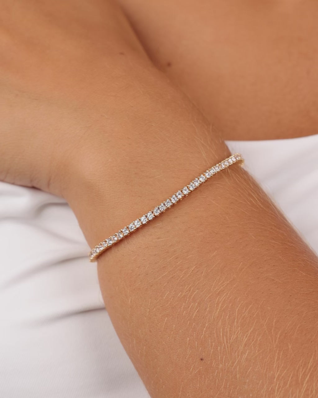 Alicia Round CZ Tennis Bracelet – Sterling Forever