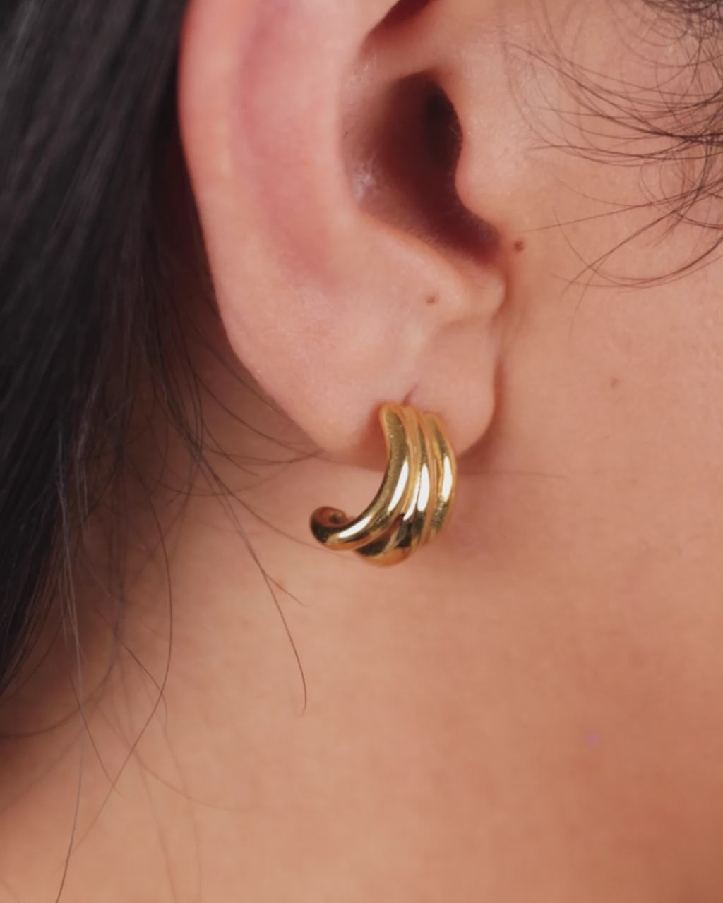 Triple Row Beatrix Statement Hoop