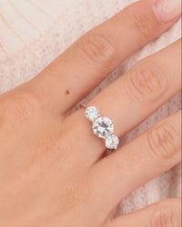 Sterling Silver Nia CZ Round Ring