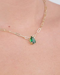 Luisa Emerald Drop Necklace