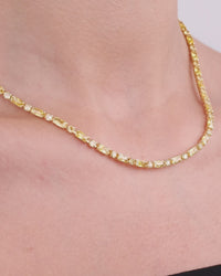 Georgia Canary CZ Tennis Necklace