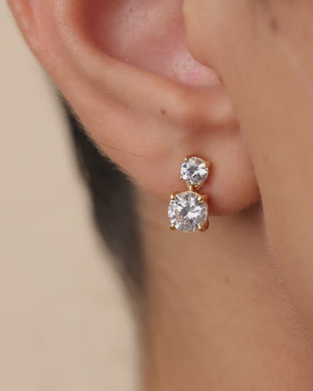 Sterling Silver Galatea Brilliant Cut CZ Studs