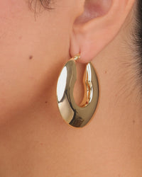 Paige Flat Tube Hoop Earrings