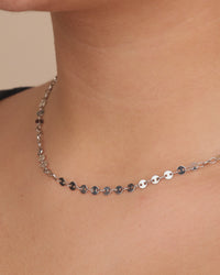 Mini Round Disk Chain Necklace