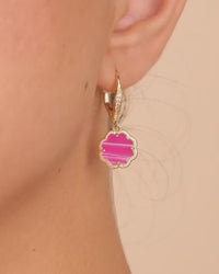 Rose Petal Short Drop Earrings
