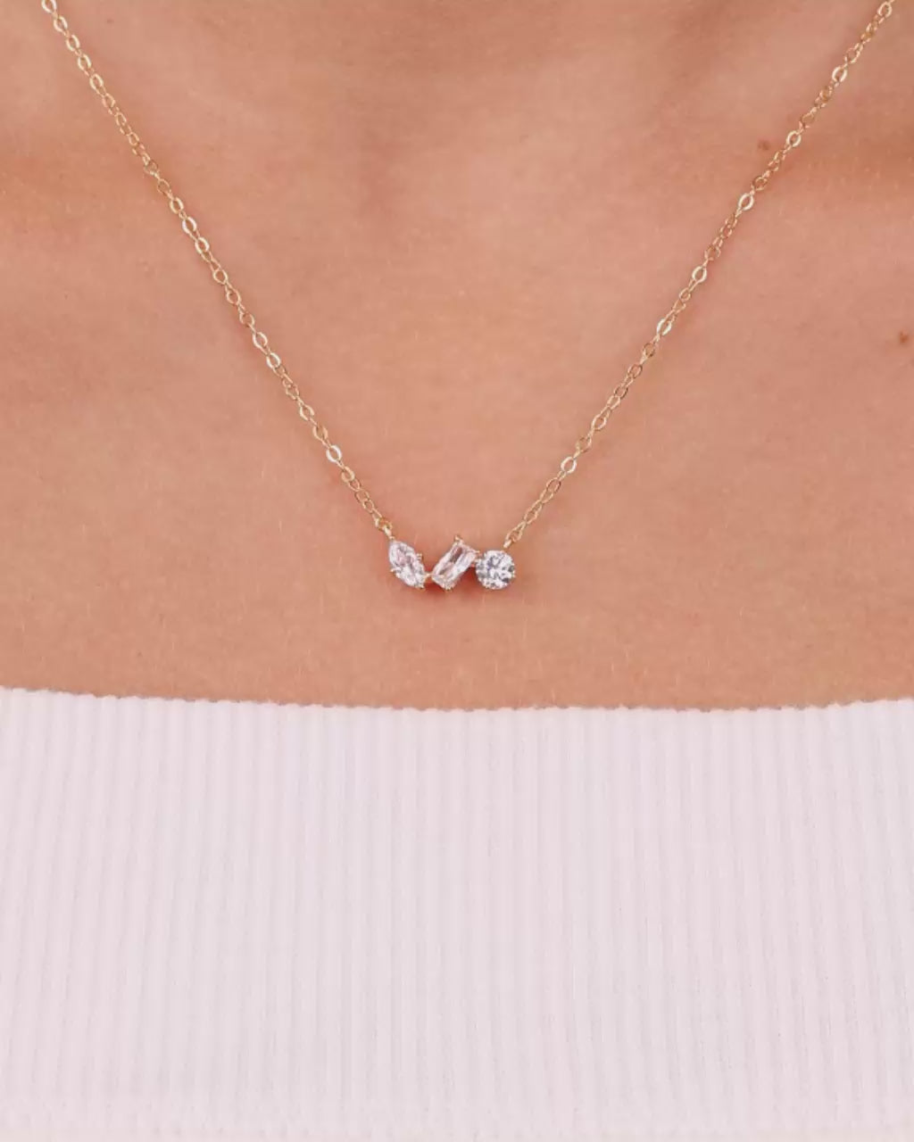 Sterling Silver Trio Cut Pendant