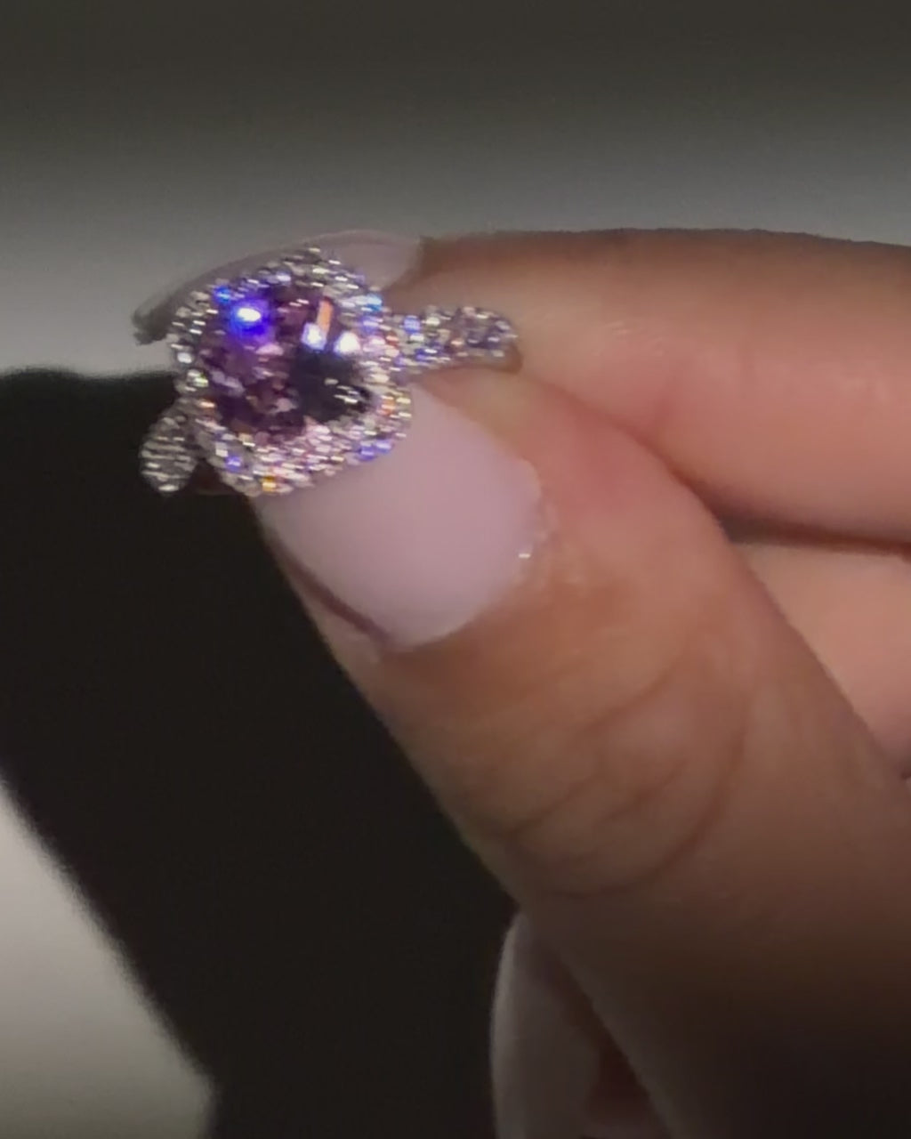 Sterling Silver Pink CZ Legacy Ring
