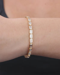 Helene Emerald Cut Tennis Bracelet