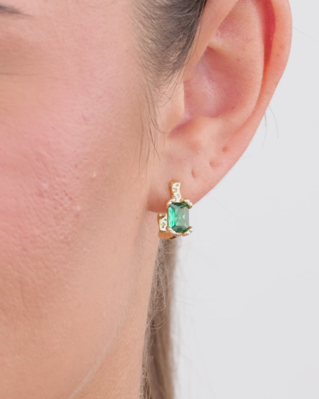 Lexi Emerald Hoops