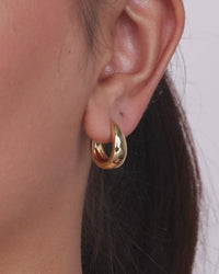 Lavina Polished Micro Hoop Earrings