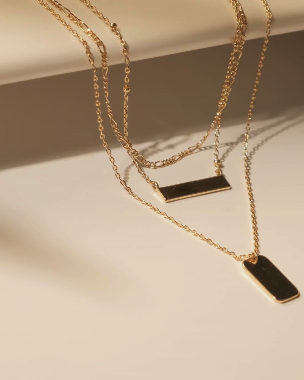 Triple Layered Bar Necklace
