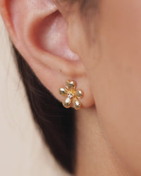 Jocelyn CZ Micro Flower Stud Earrings