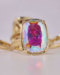 Sterling Silver Elongated Cushion Chocolate CZ Cocktail Ring