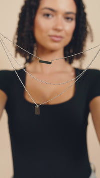 Triple Layered Bar Necklace