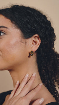 French Horn Stud Earrings