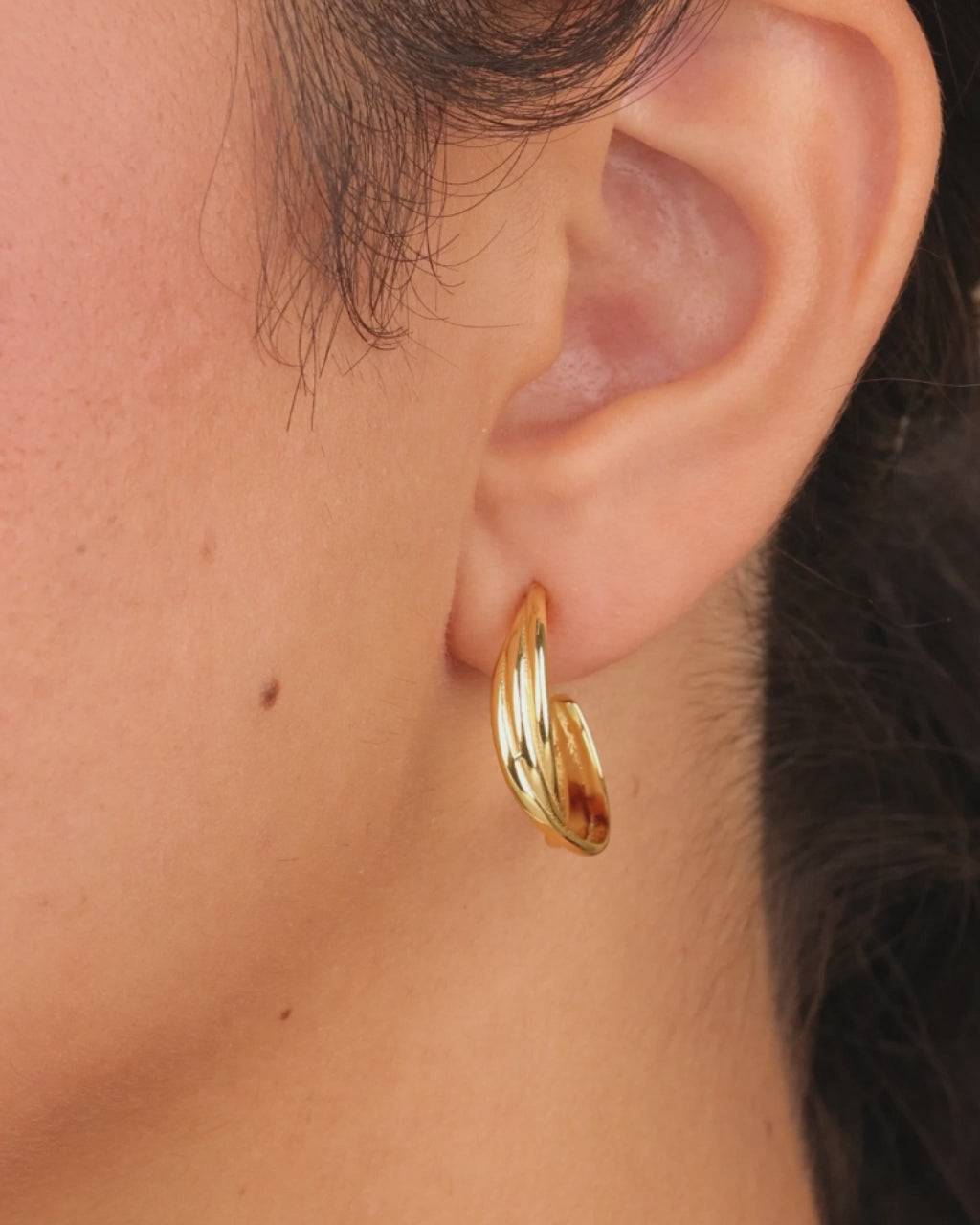 Sterling Silver Monique Twisted Stud Earrings