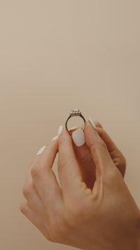 Sterling Silver Shaina CZ Cushion Ring
