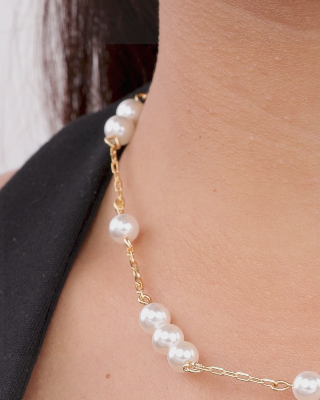 Pearl Beaded Layer Necklace