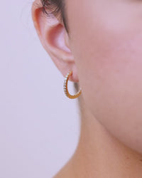Sterling Silver Lilia CZ Infinity Hoops