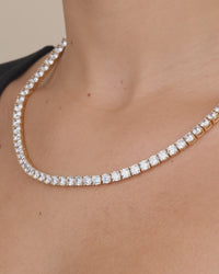 Marisol Round Cut CZ Tennis Necklace