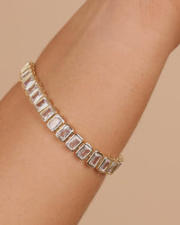 Roxie Bezel CZ Tennis Bracelet