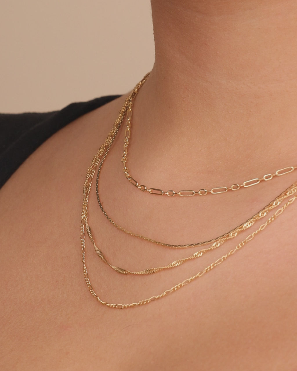 Multi Chain Layered Necklace – Sterling Forever