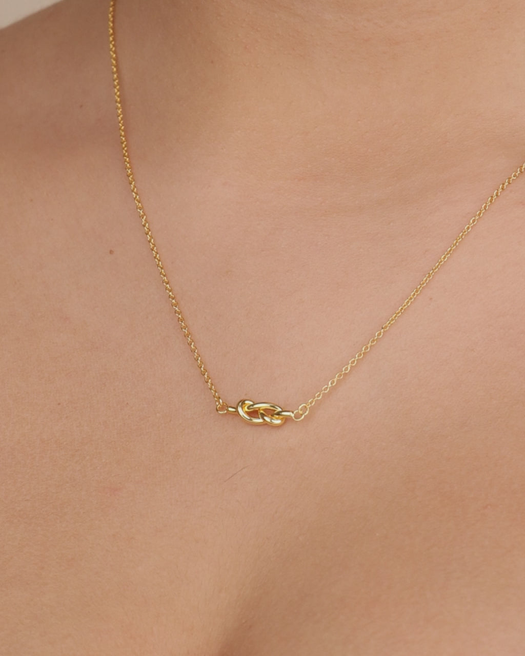 Sterling Silver Infinity Love Knot Necklace
