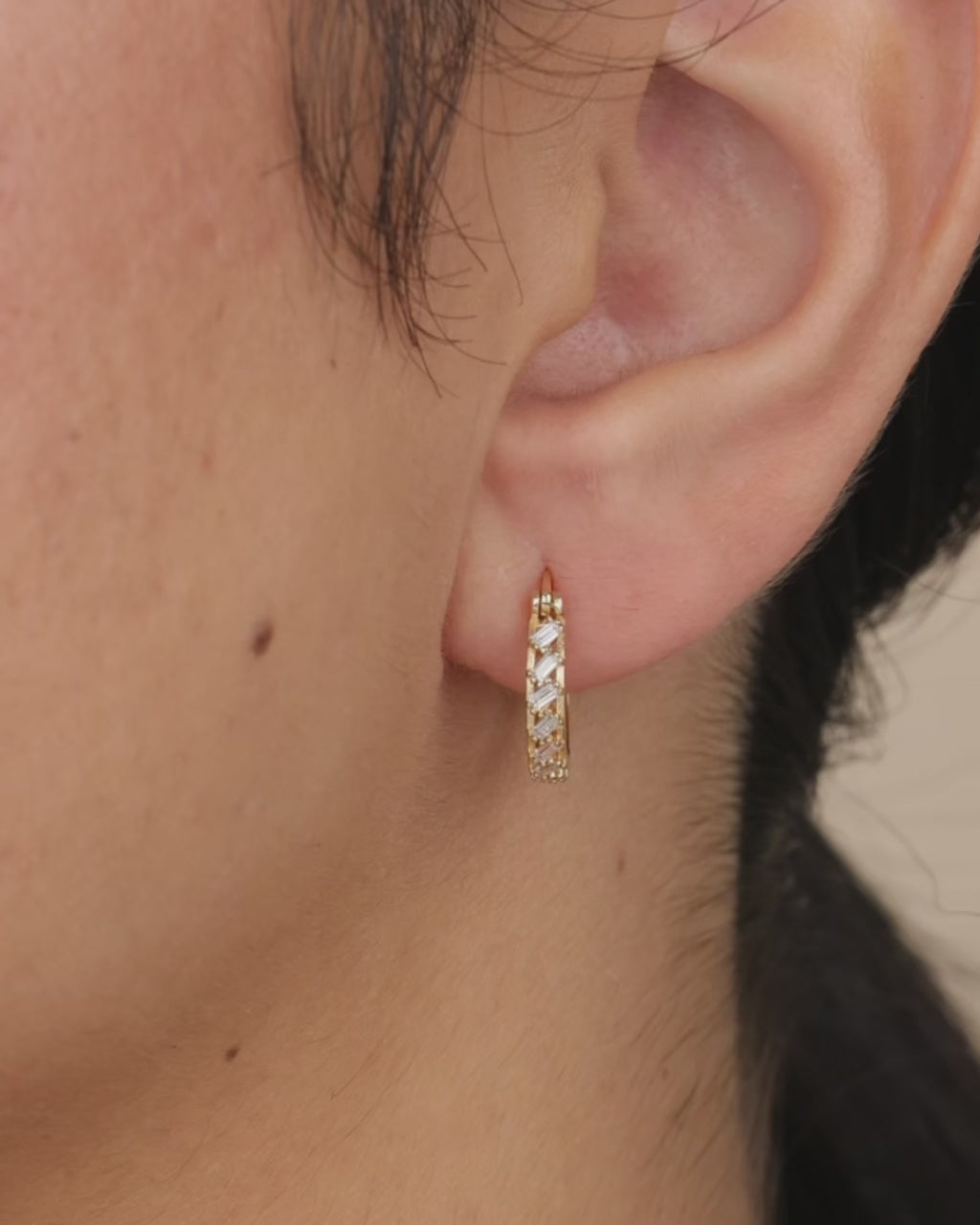Sterling Silver Norabelle Micro Hoops