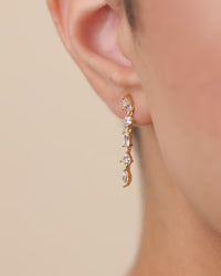 Sterling Silver Jacinda CZ Dangle Earrings
