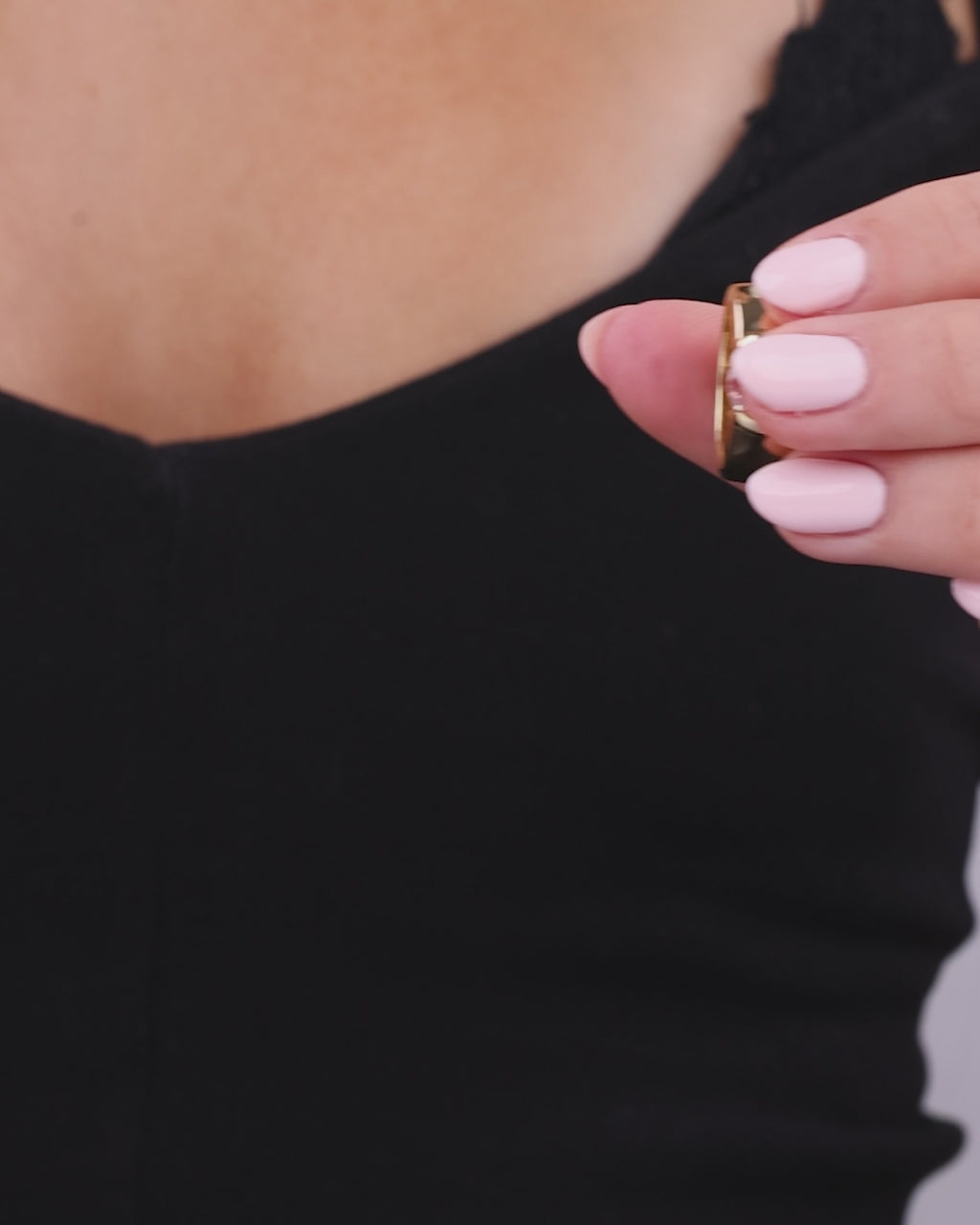 Sterling Silver Dua Bezel Ring