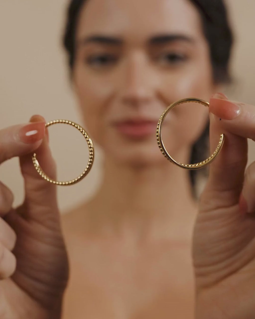 Daria Double Row Hoop Earrings