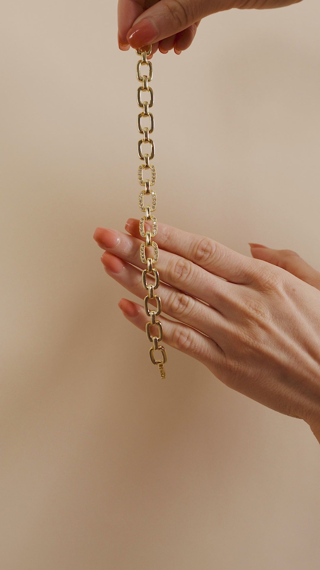 Fiona CZ Statement Chain Link Bracelet