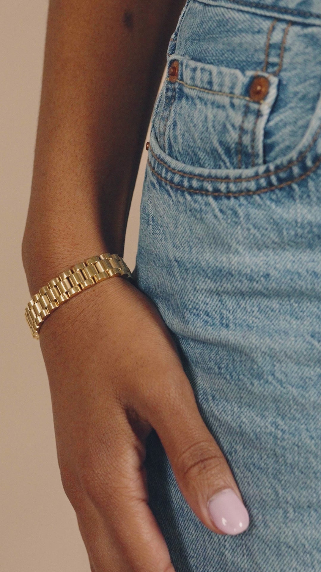 Thin Watch Band Chain Bracelet