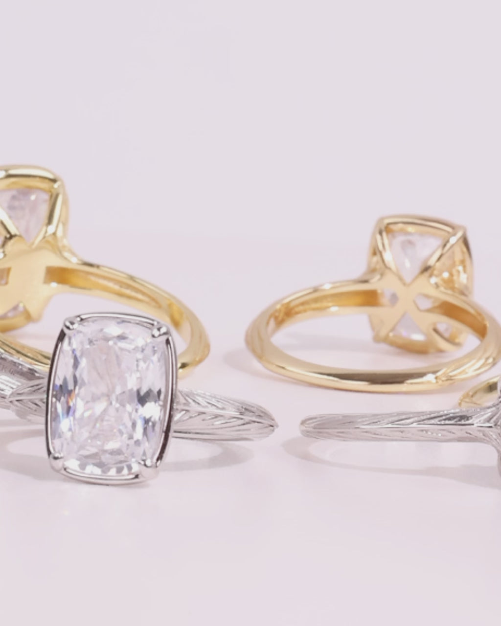 Sterling Silver Mini Elongated Cushion Ring