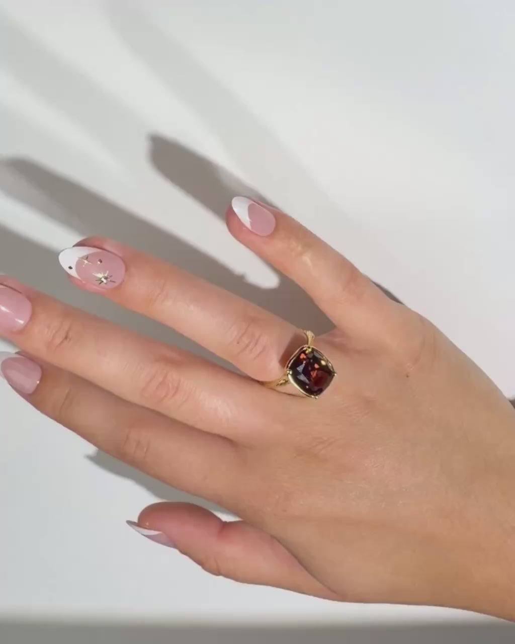 Sterling Silver Chocolate Elongated Cushion Ring - Original & Mini Bundle