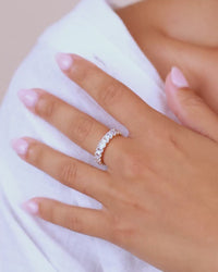Sterling Silver Rio Baguette CZ Ring