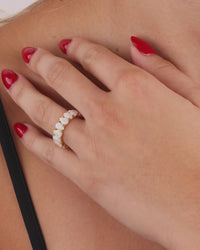 Sterling Silver Janis Opal Eternity Ring